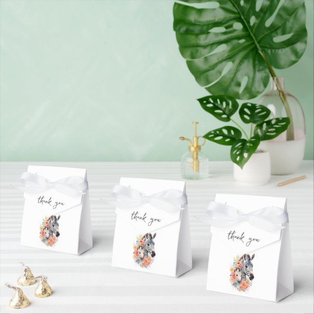Ballotins Jungle Safari Zebra Baby shower Floral (Multiple)