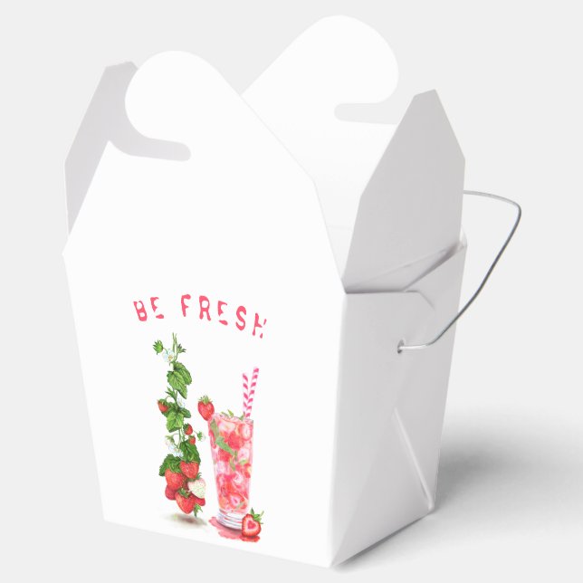 Ballotins Jus de fraise Cool Boisson Fête Boîte de Faveur (Ouvert)