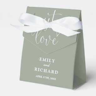 Ballotins Just Love Elegant Modern Sage Mariage vert