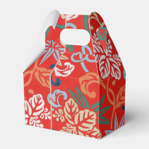 Ballotins Kimono japonais hawaïen rouge : Vintage floral
