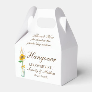 Ballotins Kit de lendemain de mariage floral jaune tournesol