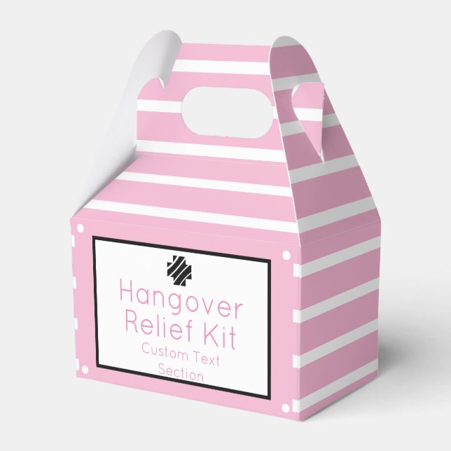 Ballotins Kit de secours Chic Pink et Black Hangover (Verso)