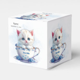 Ballotins Kitten en Ballotin bleu Coupe Fleurs