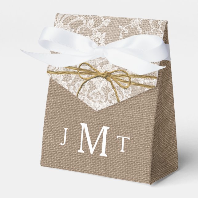 Ballotins La collection Rustique de Mariages de Bow Twine (Verso)