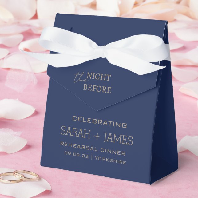 Ballotins La Marine moderne la nuit avant le dîner de répéti (Mariage)