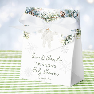 Ballotins La neige en amour les flocons de neige baby shower