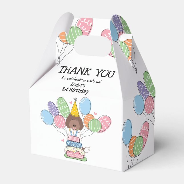 Ballotins Labradoodle Anniversaire Merci Ballotin (Verso)