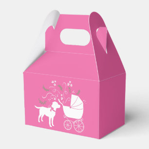 Ballotins Labrador Chien Baby shower Rose Girl Lab