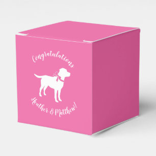 Ballotins Labrador Chien Baby shower Rose Girl Lab