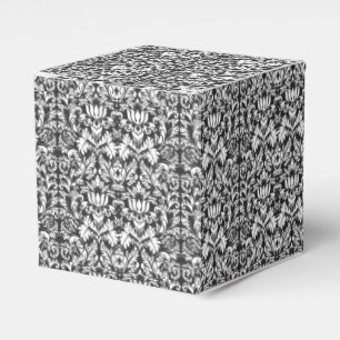 Ballotins Lace noir blanc Damas Brocade