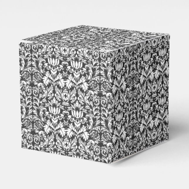 Ballotins Lace noir blanc Damas Brocade (Verso)