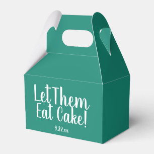 Ballotins Laissez-Les Manger Du Gâteau Mariage Turquoise Emp
