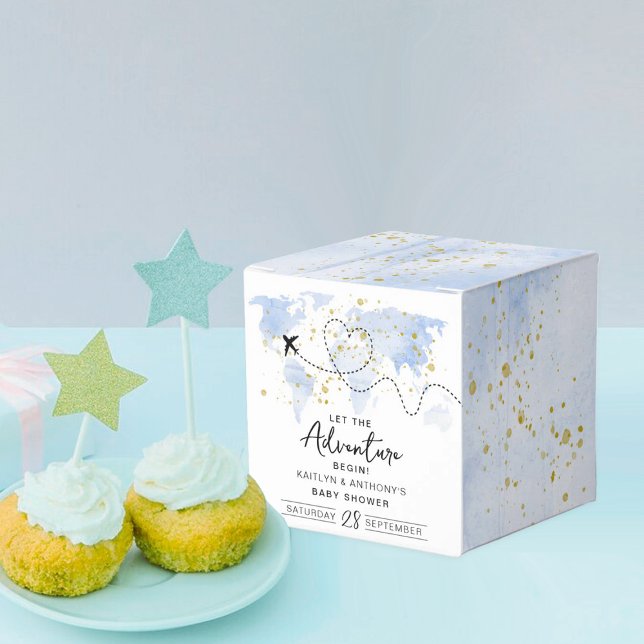 Ballotins "Laissons Commencer L'Aventure !" Baby shower Cart (Créateur téléchargé)