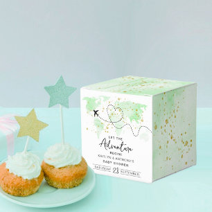 Ballotins "Laissons Commencer L'Aventure !" Baby shower Cart