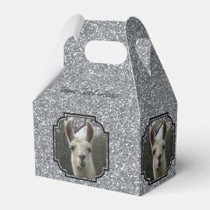 Ballotins Lama lumineux de scintillement de N en argent