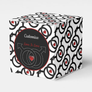 Ballotins L'amour du mariage gay est amour Cube blanche Ball