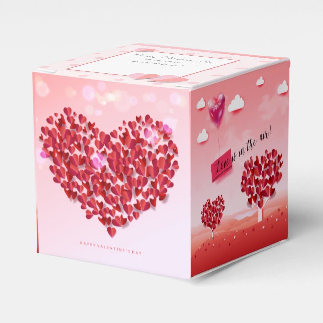 Ballotins "L'amour est dans l'air!" belle arbre d'amour Coeu (Verso)