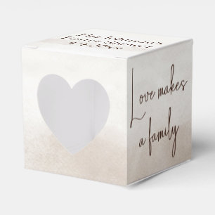 Ballotins "L'amour fait une famille" Boho Adoption douche