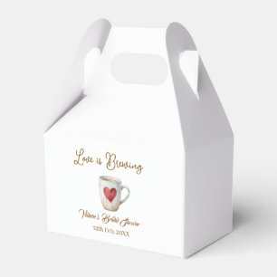 Ballotins L'amour se prépare tasse à café blanche cœur douch