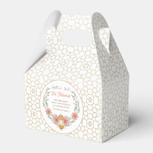 Ballotins Lampe florale rose avec calligraphie arabe Eid Mub