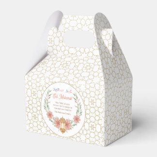 Ballotins Lampe florale rose avec calligraphie arabe Eid Mub