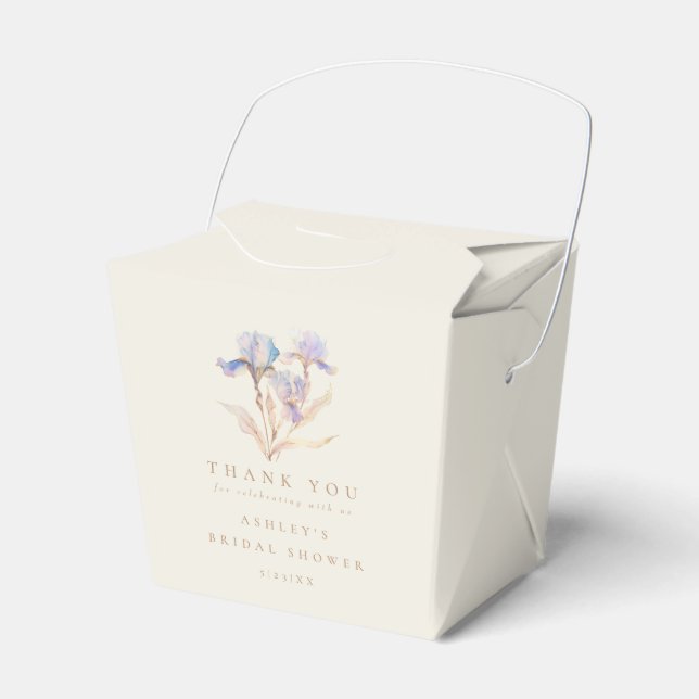 Ballotins Lancement de mariage à l'aquarelle Iris (Verso)