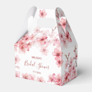 Ballotins Lancement de mariage rose blanc aquarelle cerisier