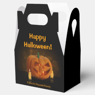 Ballotins Lanterne Citrouille d'Halloween avec bougies