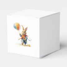 LAPIN AVEC BALLOONS Coussin en faveur Boîtes