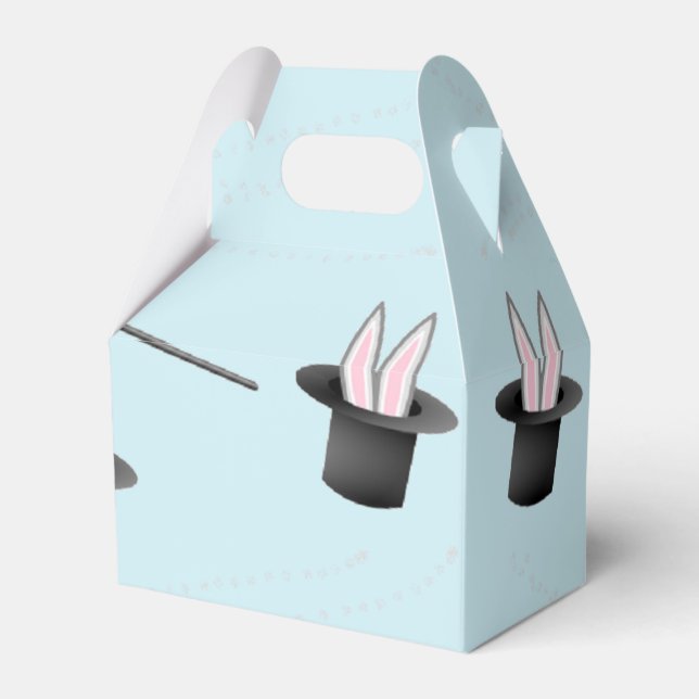Ballotins Lapin dans un casquette avec baguette magique bleu (Verso)