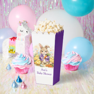 Ballotins Lapin de Pâques Veste Violette Baby Shower