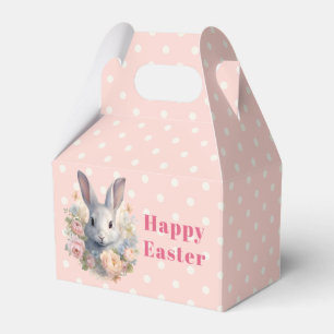 Ballotins Lapin Entouré de Fleurs Pastel Douce Pâques