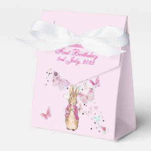 Ballotins Lapin veste rose premier anniversaire