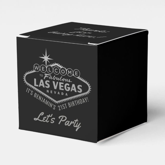 Ballotins Las Vegas 21e anniversaire de fête Silver personna (Verso)