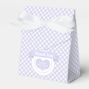 Ballotins Lavande En vichy Baby shower Motif Merci