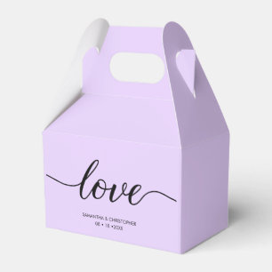 Ballotins Lavande personnalisée Purple Minimal Love ScrIpt M
