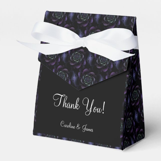 Ballotins Lavande violette Turquoise Floral noir (Verso)