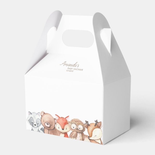 Ballotins Le Baby shower des animaux des bois (Verso)