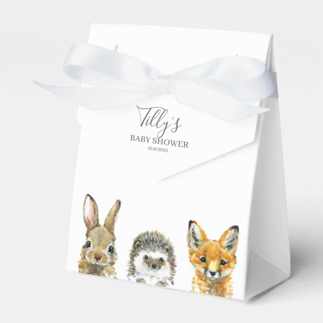 Ballotins Le Baby shower des animaux des bois (Verso)