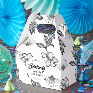 Ballotins Le bébé brasse le Baby shower de fleurs gothiques 