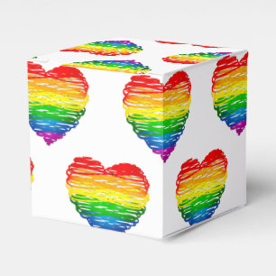 Ballotins Le cœur arc-en-ciel de SlipperyJoe griffonné tourb