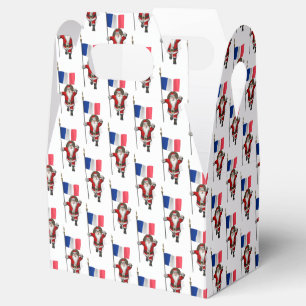 Ballotins Le Père Noël Avec L'Enseigne De France