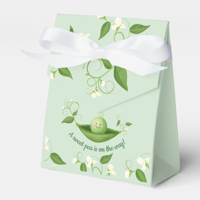 Ballotins Le pois doux est sur le chemin Baby shower (Verso)