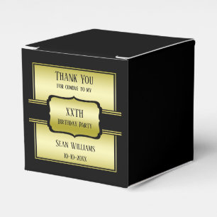 Ballotins L'Elégant Homme's Gold & Black Birthday