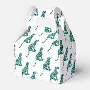 Ballotins Léopard noir et Turquoise