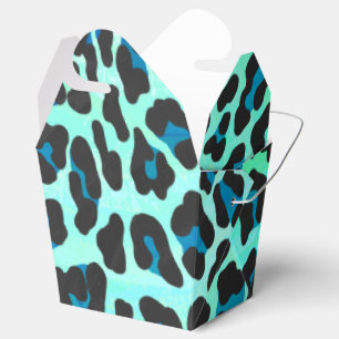 Ballotins Léopard noir et Turquoise