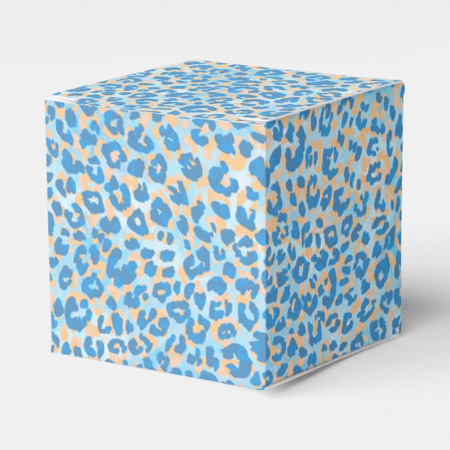Ballotins Léopard Orange Et Bleu (Verso)