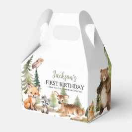Ballotins Les animaux des bois Premier anniversaire Merci