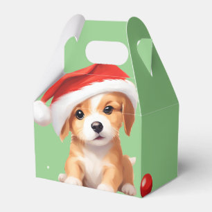 Ballotins Les animaux mignons chiot d'hiver Chien Père Noël