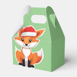 Ballotins Les animaux mignons hiver Fox Père Noël Noël